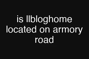 is llbloghome located on armory road